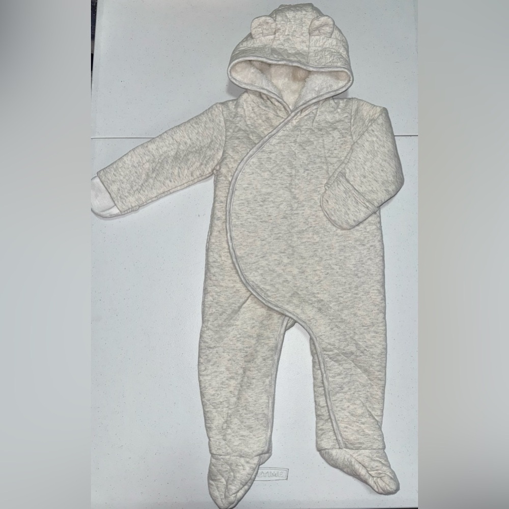 Carter's Soft Gray Footed One Piece
